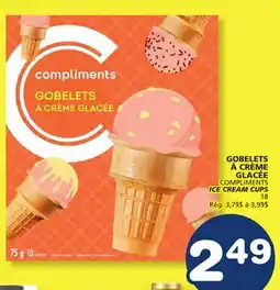 Marché Bonichoix COMPLIMENTS ICE CREAM CUPS offer