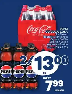 Marché Bonichoix PEPSI OR COCA-COLA offer