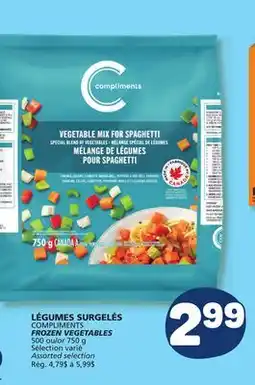 Marché Bonichoix COMPLIMENTS FROZEN VEGETABLES offer