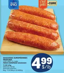 Marché Bonichoix C'EST PRÊT! À CUIRE FRESH EUROPEAN SAUSAGES offer