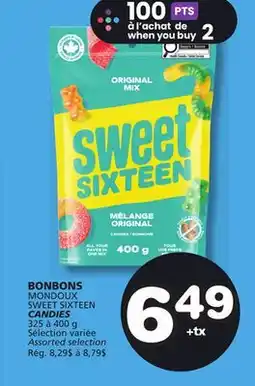 Marches Tradition SWEET SIXTEEN CANDIES offer