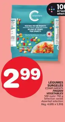 Marches Tradition COMPLIMENTS FROZEN VEGETABLES offer
