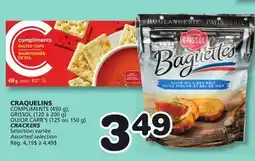 Marches Tradition COMPLIMENTS (450 g), GRISSOL (120 TO 200 g) OR CARR'S (125 TO 150 g) CRACKERS offer