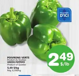 Marches Tradition GREEN PEPPERS offer