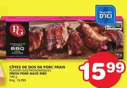 Marches Tradition PLAISIRS GASTRONOMIQUES FRESH PORK BACK RIBS offer