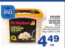Marches Tradition ST-HUBERT COLESLAW OR SALAD offer