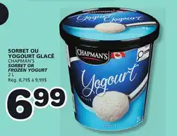 Marches Tradition CHAPMAN'S SORBET OR FROZEN YOGURT offer