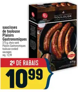 Marché Adonis SAUCISSES DE TOULOUSE PLAISIRS GASTRONOMIQUES | PLAISIRS GASTRONOMIQUES TOULOUSE COOKED SAUSAGES offer