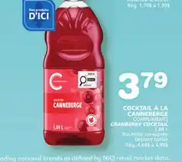 Marches Tradition COMPLIMENTS CRANBERRY COCKTAIL offer