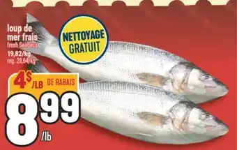 Marché Adonis LOUP DE MER FRAIS | FRESH SEABASS offer