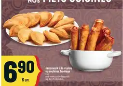 Marché Adonis SAMBOUSIK À LA VIANDE OU ROULEAUX FROMAGE | MEAT SAMBOUSIK OR CHEESE ROLLS offer