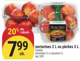 Marché Adonis NECTARINES 2 L OU PÊCHES 3 L | NECTARINES 2 L OR PEACHES 3 L offer