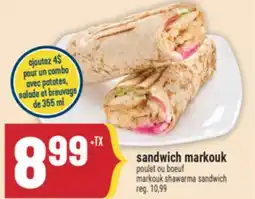 Marché Adonis SANDWICH MARKOUK | MARKOUK SHAWARMA SANDWICH offer
