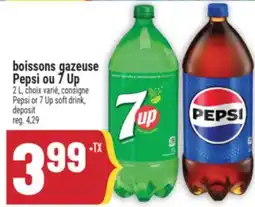 Marché Adonis BOISSONS GAZEUSE PEPSI OU 7 UP | PEPSI OR 7 UP SOFT DRINK offer