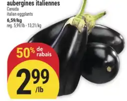 Marché Adonis AUBERGINES ITALIENNES | ITALIAN EGGPLANTS offer