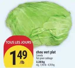 Marché Adonis CHOU VERT PLAT | FLAT GREEN CABBAGE offer