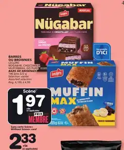 Marches Tradition LECLERC NÜGABAR, CHOCOMAX, MUFFINMAX, GO PURE BARS OR BROWNIES offer