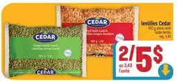 Marché Adonis LENTILLES CEDAR | CEDAR LENTILS offer