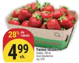 Marché Adonis FRAISES LOCALES | LOCAL STRAWBERRIES offer