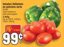 Marché Adonis tomates italiennes ou poivrons verts offer