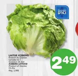 Marches Tradition ICEBERG LETTUCE offer