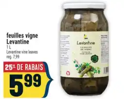 Marché Adonis FEUILLES VIGNE LEVANTINE | LEVANTINE VINE LEAVES offer