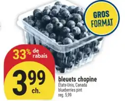 Marché Adonis BLEUETS CHOPINE | BLUEBERRIES PINT offer