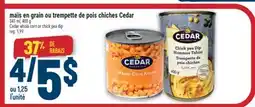 Marché Adonis MAÏS EN GRAIN OU TREMPETTE DE POIS CHICHES CEDAR | CEDAR WHOLE CORN OR CHICK PEA DIP offer