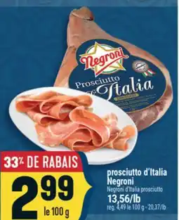 Marché Adonis PROSCIUTTO D'ITALIA NEGRONI | NEGRONI D'ITALIA PROSCIUTTO offer