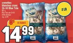 Marché Adonis CREVETTES BLANCHES CRUES 26-30 BLUE TIDE | BLUE TIDE RAW 26-30 WHITE SHRIMPS offer