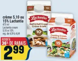 Marché Adonis crème, 5,10 ou 15% Lactantia offer