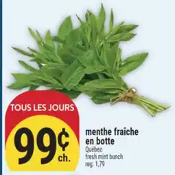 Marché Adonis MENTHE FRAÎCHE EN BOTTE | FRESH MINT BUNCH offer