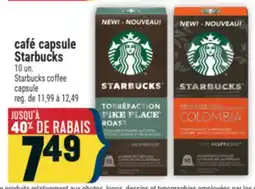 Marché Adonis CAFÉ CAPSULE STARBUCKS | STARBUCKS COFFEE CAPSULE offer