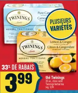 Marché Adonis THÉ TWININGS | TWININGS HERBAL TEA offer