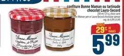 Marché Adonis confiture Bonne Maman ou tartinade chocolat Laura-Secord offer