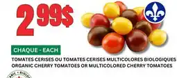 Marches Tau TOMATES CERISES OU TOMATES CERISES MULTICOLORES BIOLOGIQUES offer