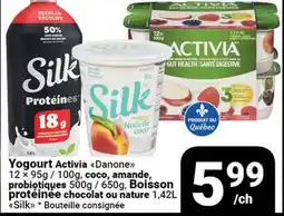 Pasquier Yogourt Activia Danone offer