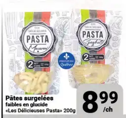 Pasquier Pâtes surgelées faibles en glucide Les Délicieuses Pasta offer