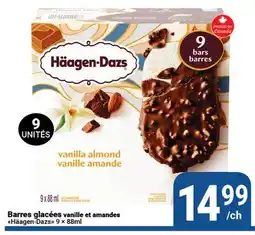Pasquier Barres glaçées vanille et amandes Häagen-Dazs offer