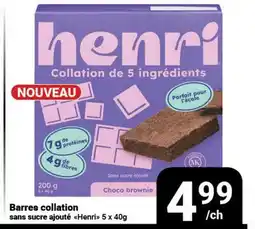 Pasquier Barres collation sans sucre ajouté Henri offer