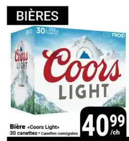 Pasquier Bière Coors Light offer