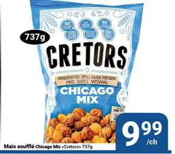 Pasquier Mais soufflé Chicago Mix Cretors offer