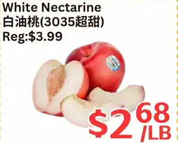 Farm Fresh Supermarket White Nectarine offer
