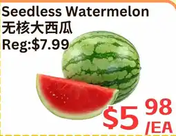 Farm Fresh Supermarket Seedless Watermelon offer