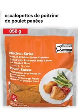 Super C ESCALOPETTES DE POITRINE DE POULET PANÉES offer