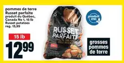 Super C POMMES DE TERRE RUSSET PARFAITE | RUSSET POTATOES offer