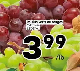Val-Mont Raisins verts ou rouges offer