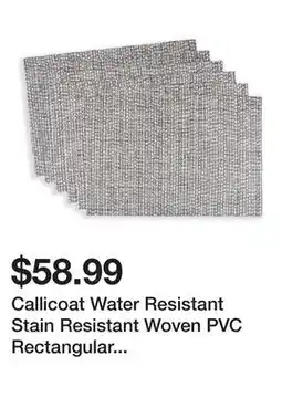 Wayfair Callicoat Water Resistant Stain Resistant Woven PVC Rectangular Placemat (Set of 6) (Set of 6) offer