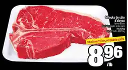 Super C BIFTECKS DE CÔTE D'ALOYAU offer
