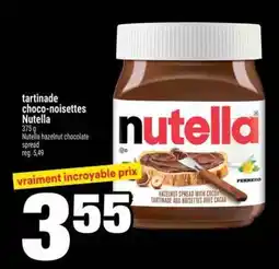 Super C tartinade choco-noisettes Nutella offer